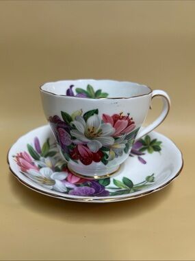 ADDERLEY ENGLISH TEA CUP AND SAUCER - "MAYFAIR" - BEAUTIFUL SET!